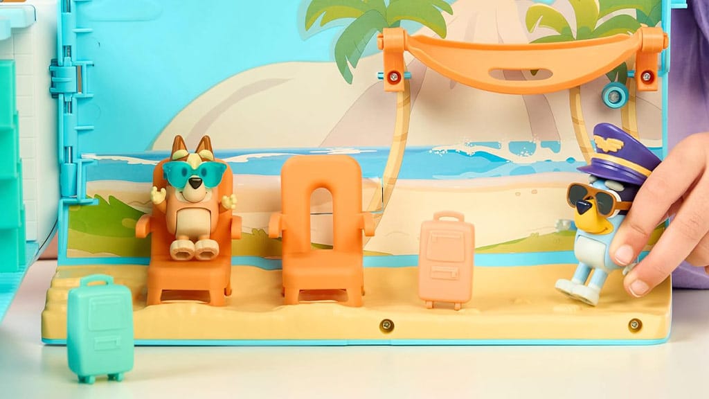 Moose Toys Bluey 3 en 1 avión transformable juego set