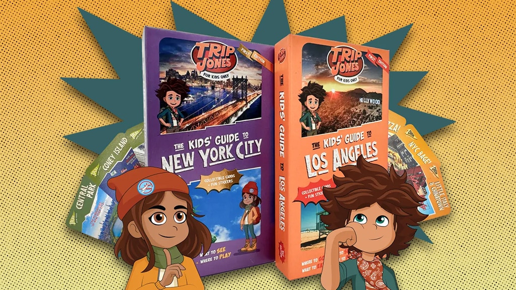 Los niños pueden explorar nuevos lugares con las guías de aventuras de Trip Jones