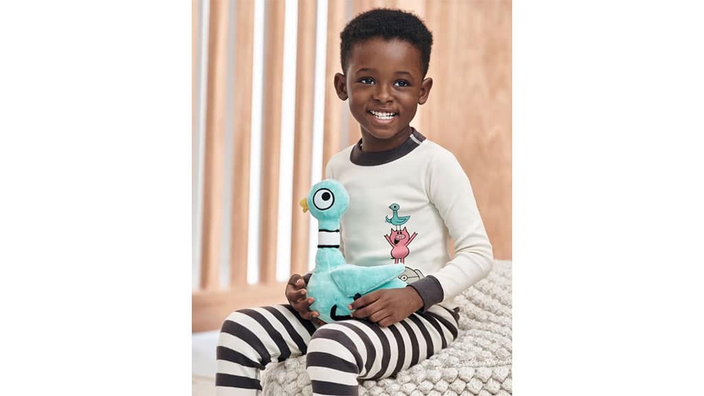 Los personajes de Mo Willems se preparan para la hora de dormir con una nueva colección de pijamas