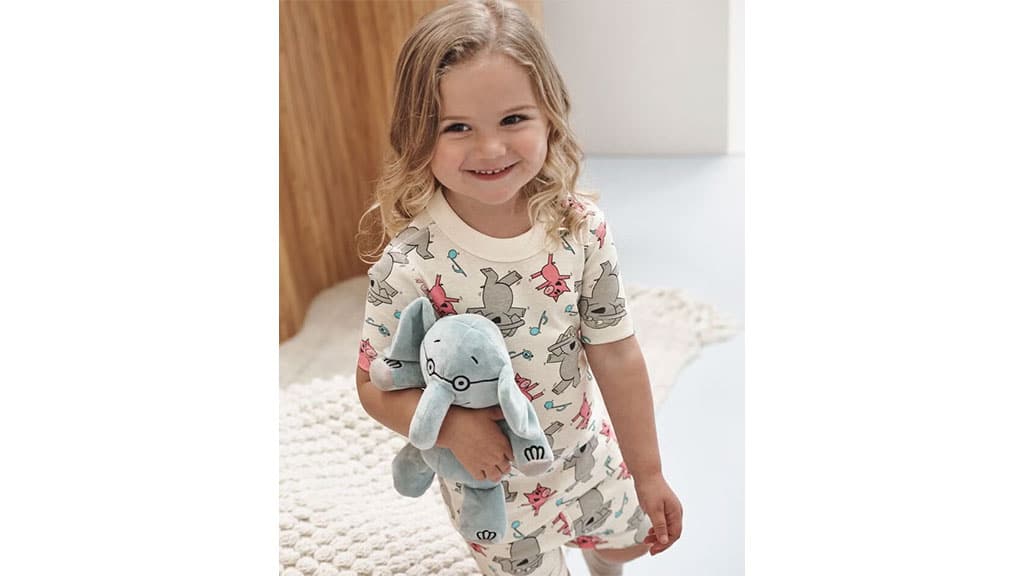 Los personajes de Mo Willems se preparan para la hora de dormir con una nueva colección de pijamas