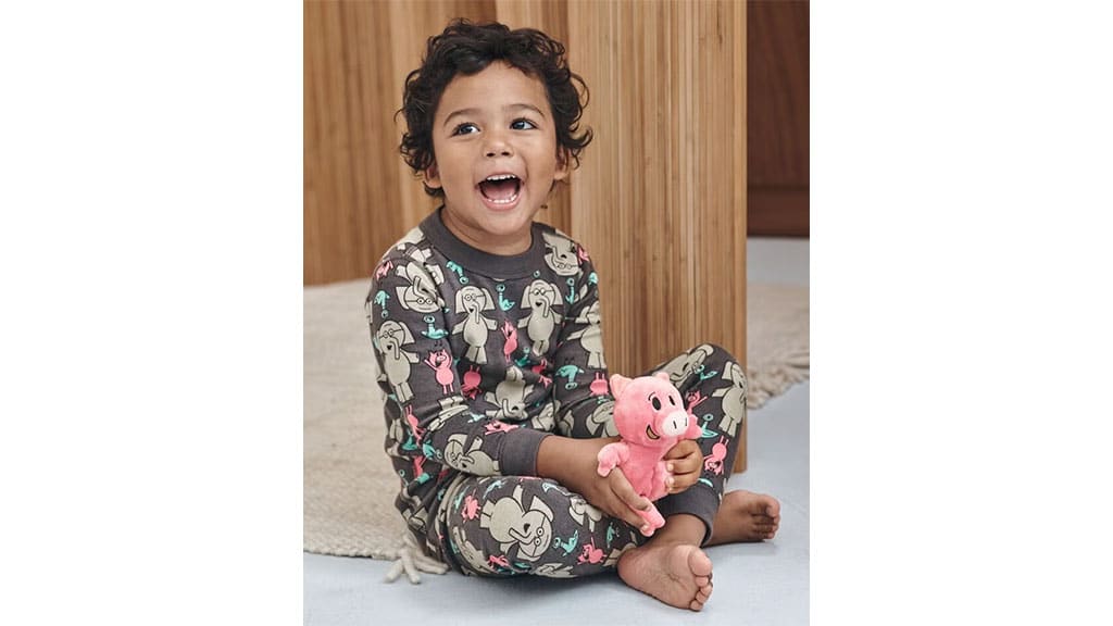 Los personajes de Mo Willems se preparan para la hora de dormir con una nueva colección de pijamas
