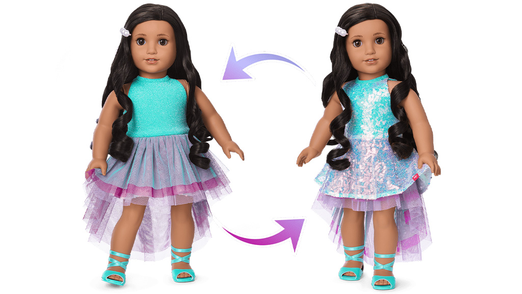 Las transformaciones de estilo de American Girl Truly Me son realmente encantadoras.