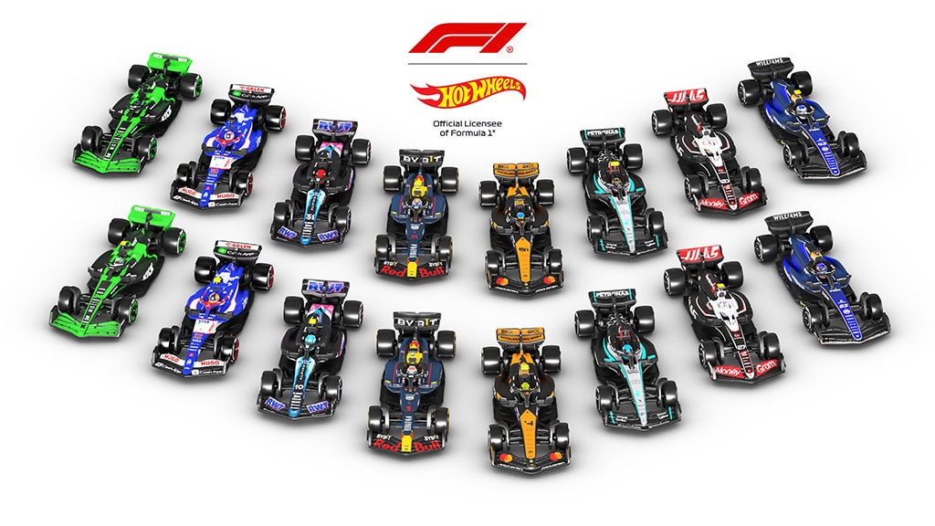 La nueva colección de F1 de Hot Wheels llegará pronto a las pistas