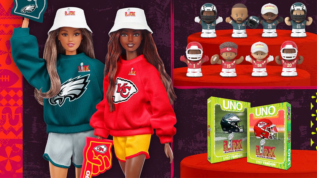 Mattel presenta los artículos coleccionables del Super Bowl LIX