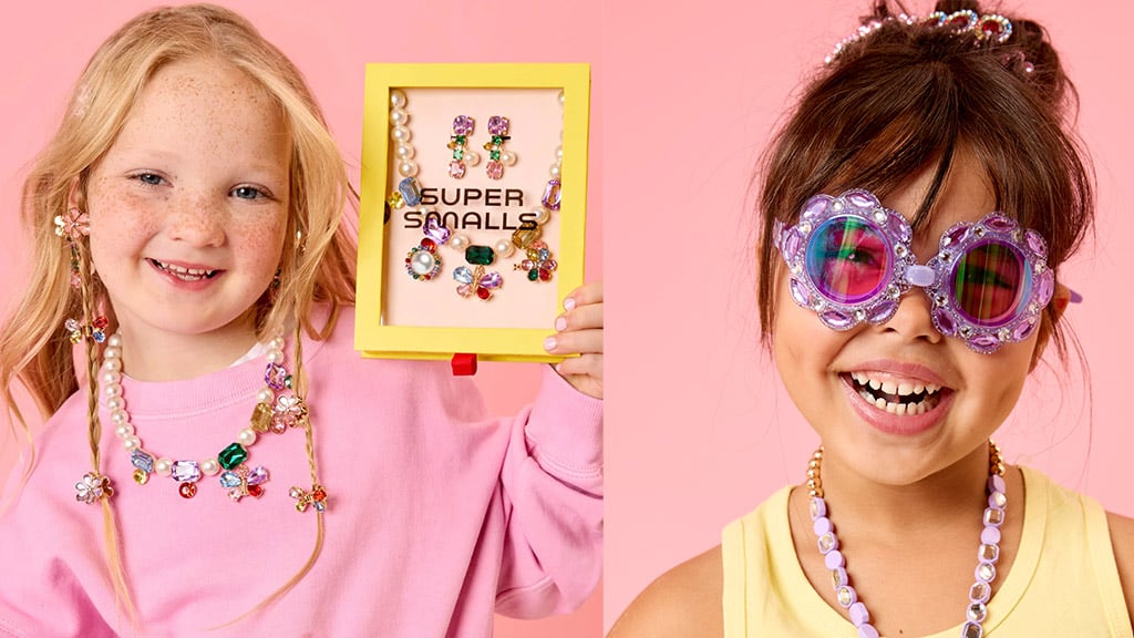 Haz tu habitación brillante con los sets de joyería de Super Smalls en lavanda.