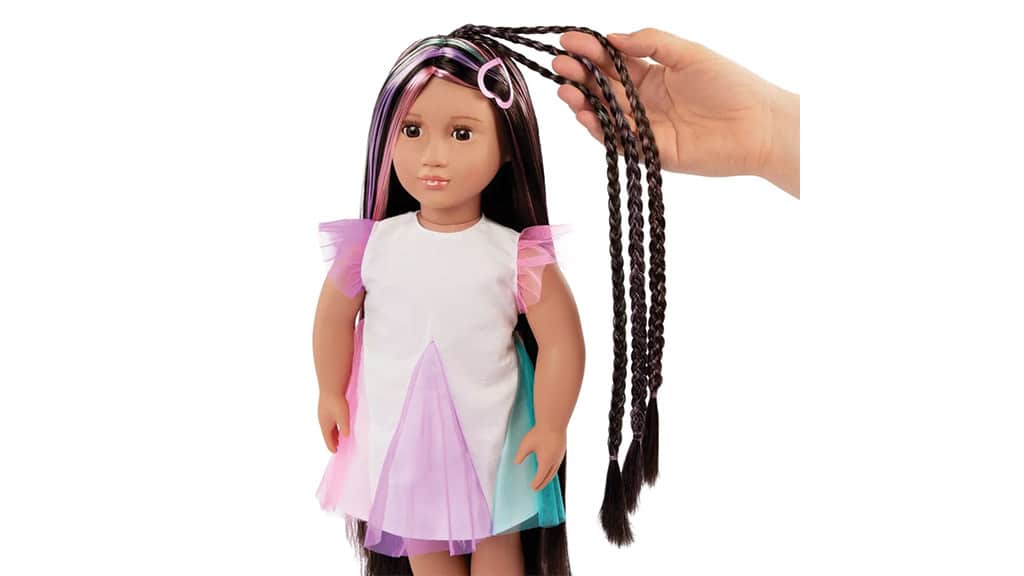 Nuestra Generación Tina muñeca de cabello arcoíris
