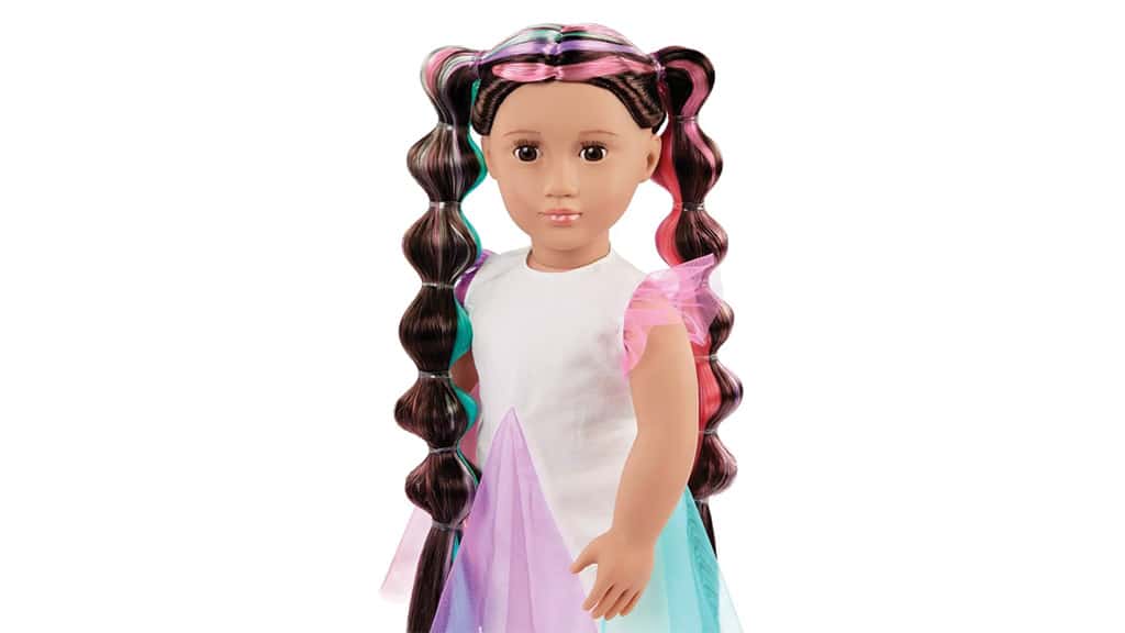 Nuestra Generación Tina muñeca de cabello arcoíris