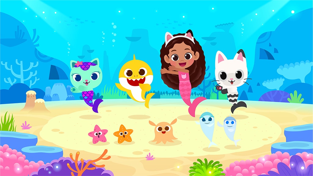 Los personajes de Baby Shark y la casa de muñecas de Gabi se unen en un nuevo video musical de aniversario