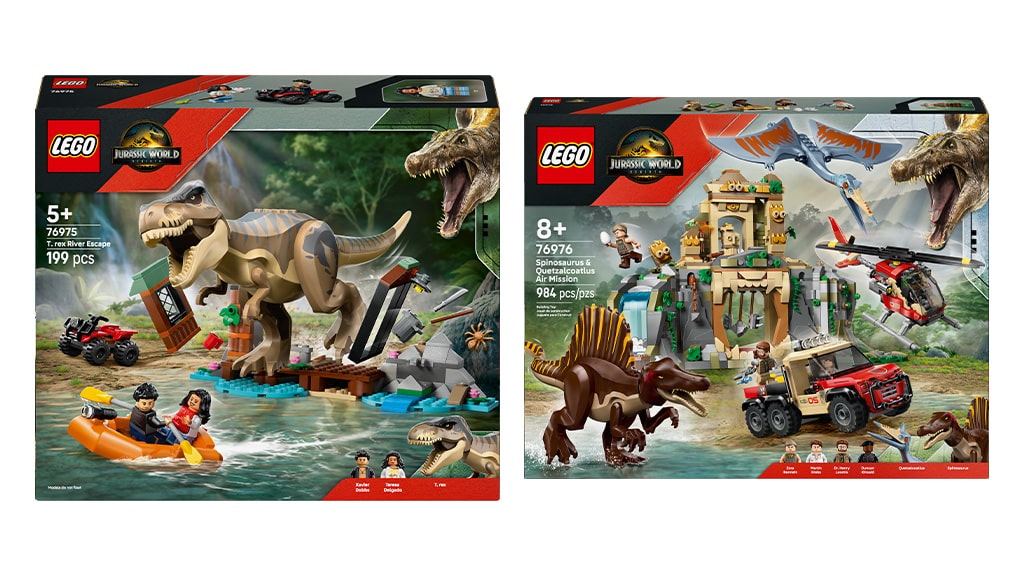 Estos sets de LEGO de Jurassic World Rebirth están lejos de la extinción