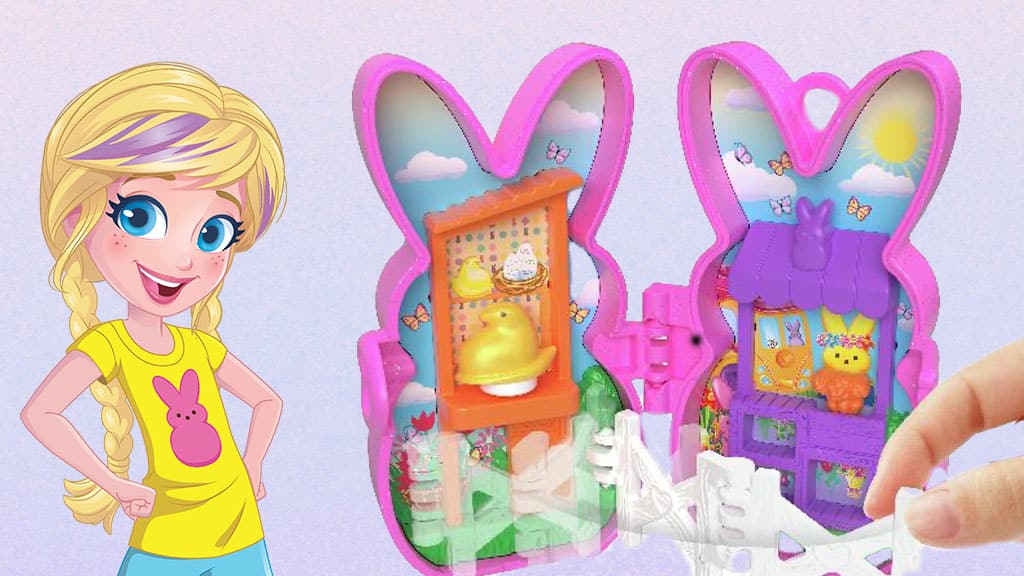 ¡Salta a la primavera con los mini sets de juego Peeps x Polly Pocket!