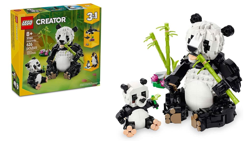 LEGO Creator 3 en 1 Animales Salvajes: Familia de Pandas