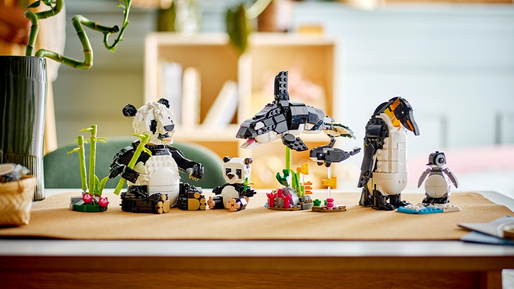 LEGO Creator 3 en 1 Animales Salvajes: Familia de Pandas