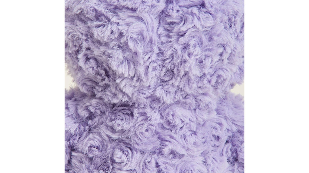 Warmies oso rizado morado