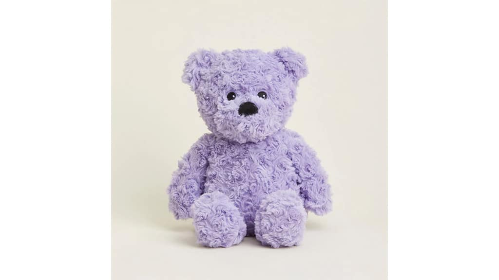 Warmies oso rizado morado
