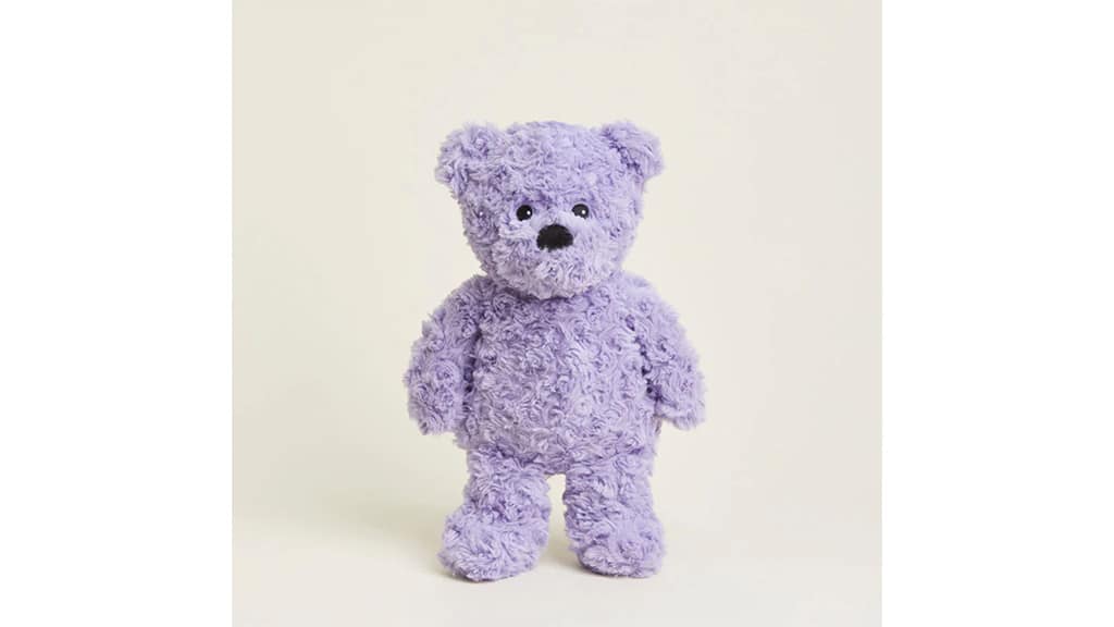 Warmies oso rizado morado