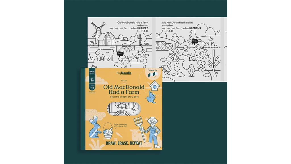 HeyDoodle Old MacDonald Coloring Book