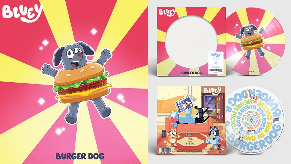 ¡Baila con Bluey en el vinilo de edición limitada de la canción Burger Dog!