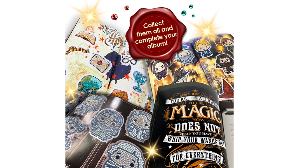 Podemos crear obras de arte mágicas con el álbum de pegatinas Craft Buddy Harry Potter