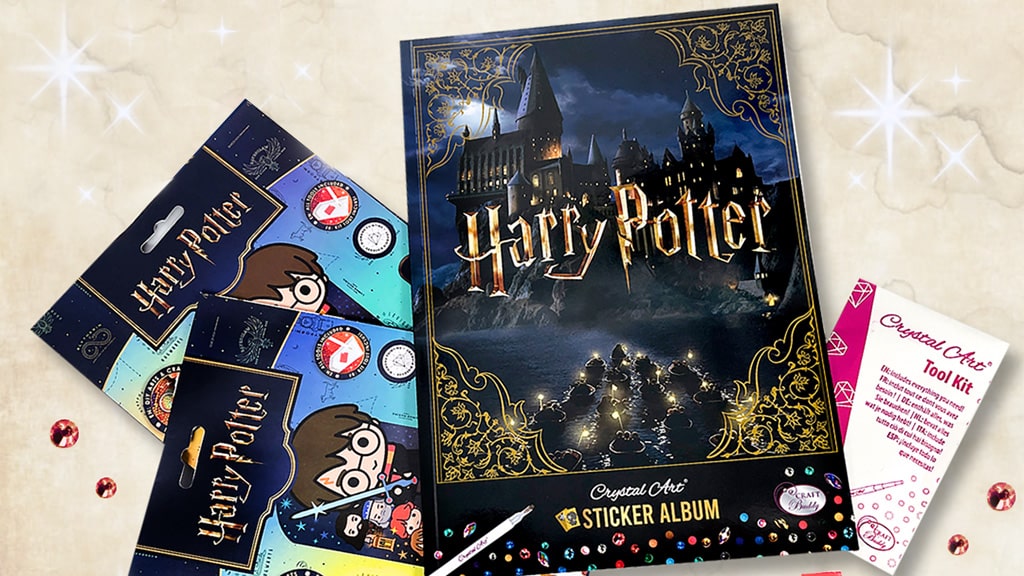Podemos crear obras de arte mágicas con el álbum de pegatinas Craft Buddy Harry Potter
