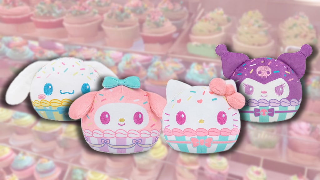 Las figuras de peluche de cupcake aromático de TeeTurtle Sanrio están hechas con amor.
