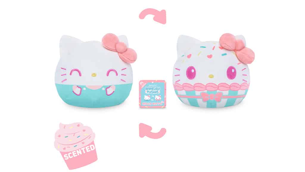 Las figuras de peluche de cupcake aromático de TeeTurtle Sanrio están hechas con amor.