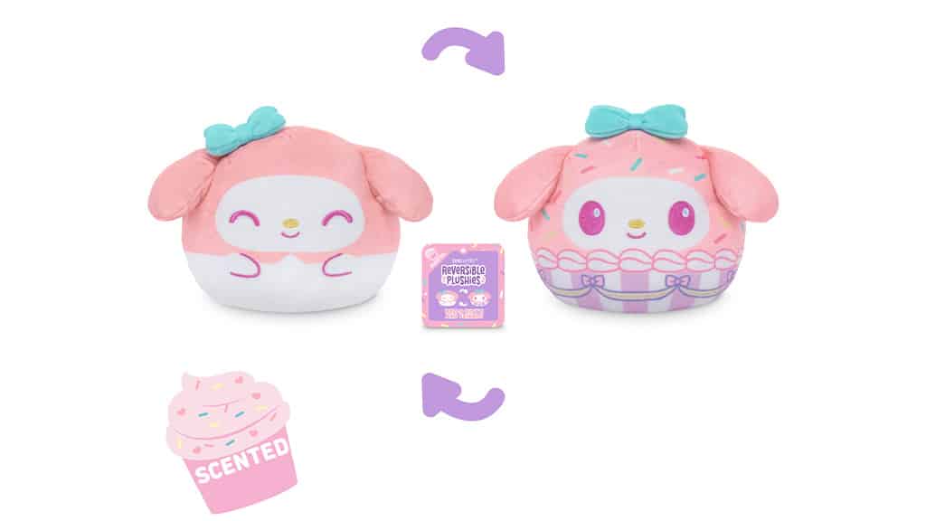 Las figuras de peluche de cupcake aromático de TeeTurtle Sanrio están hechas con amor.