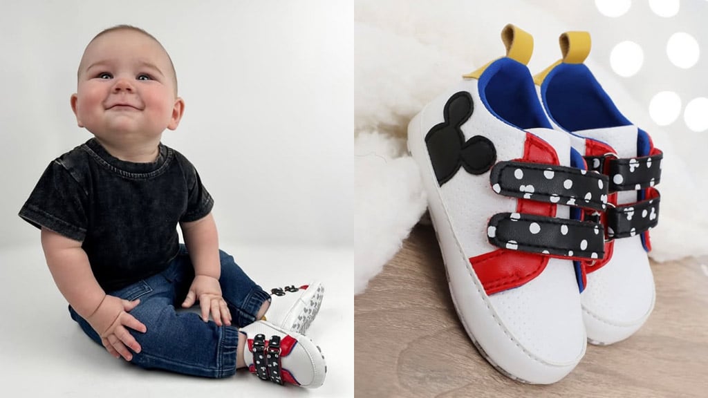Los nuevos zapatos para bebés de Ground Up traen magia de Disney a los primeros pasos de los bebés