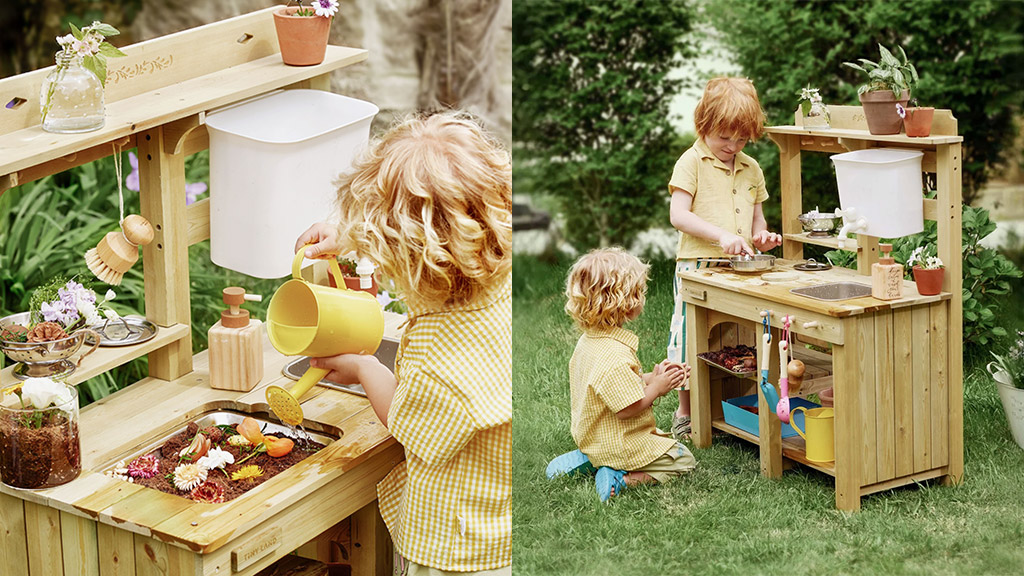 ¡Crea los mejores alimentos imaginarios con la nueva cocina al aire libre de Tiny Land!