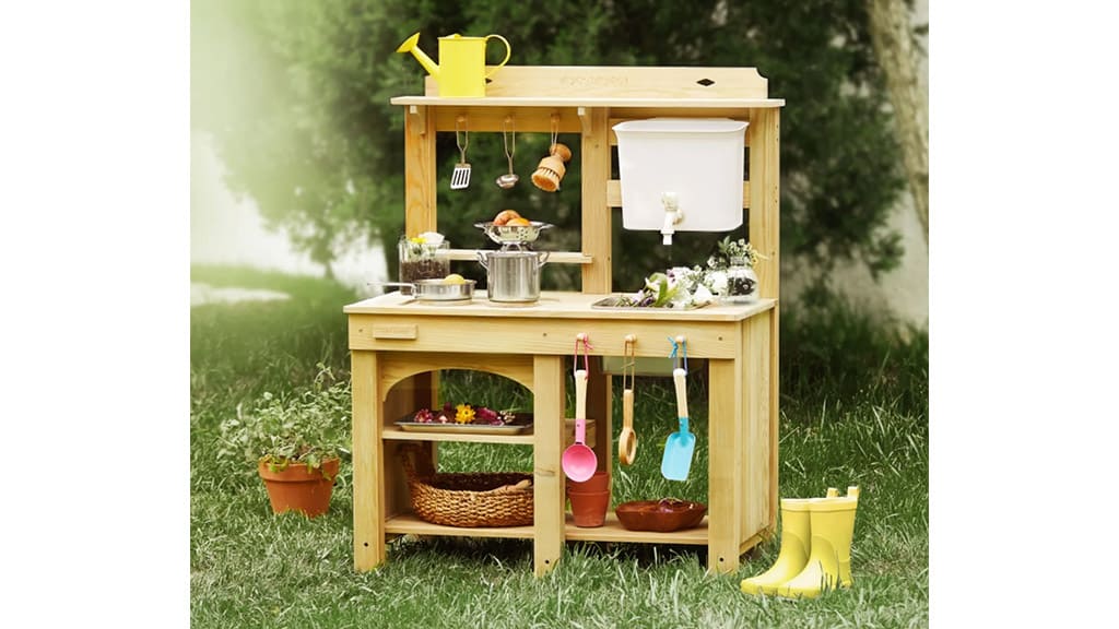 ¡Crea los mejores alimentos imaginarios con la nueva cocina al aire libre de Tiny Land!