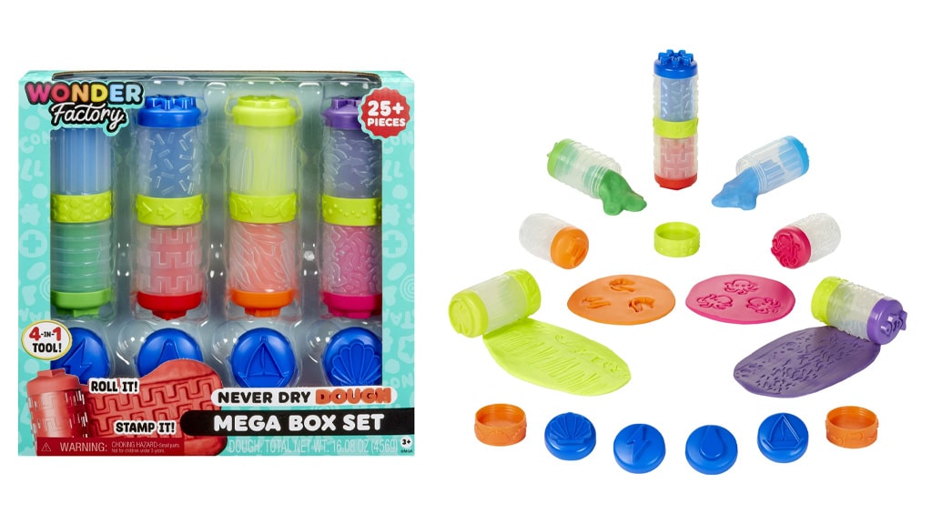 Prueba la colección de plastilina y arena cinética de Wonder Factory que nunca se seca
