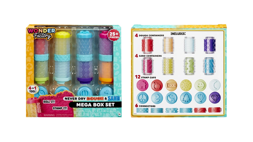 Prueba la colección de plastilina y arena cinética de Wonder Factory que nunca se seca