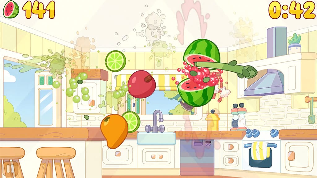 Bluey se une a Fruit Ninja para diversión frutal