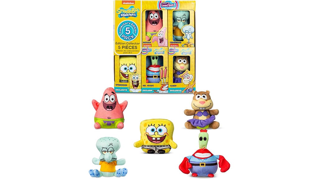 Basic Fun! Micro Teenies SpongeBob paquete de 5 unidades