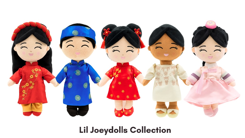 Las familias pueden celebrar la herencia asiática con la nueva colección de mini peluches de Joeydolls