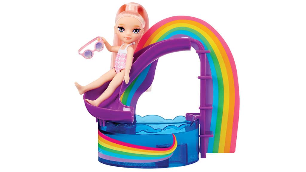 MGA Entertainment Rainbow High Littles Juego de Día en la Piscina