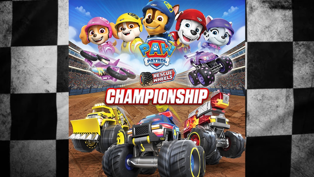 Los cachorros de PAW Patrol esta vez están corriendo con Monster Trucks en PAW Patrol Rescue Wheels: Campeonato