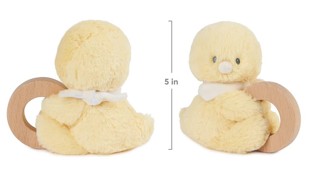 Baby GUND Anillos de sonajero de peluche suave y sostenible