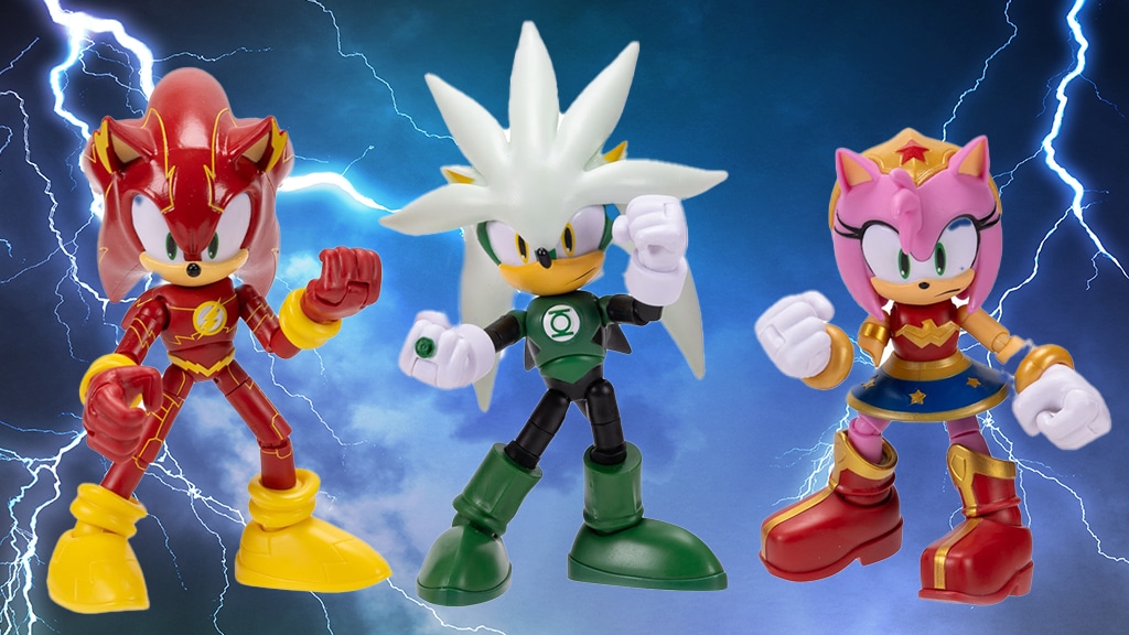 DC Comics y Sonic the Hedgehog unen fuerzas para una fantástica nueva colección de figuras