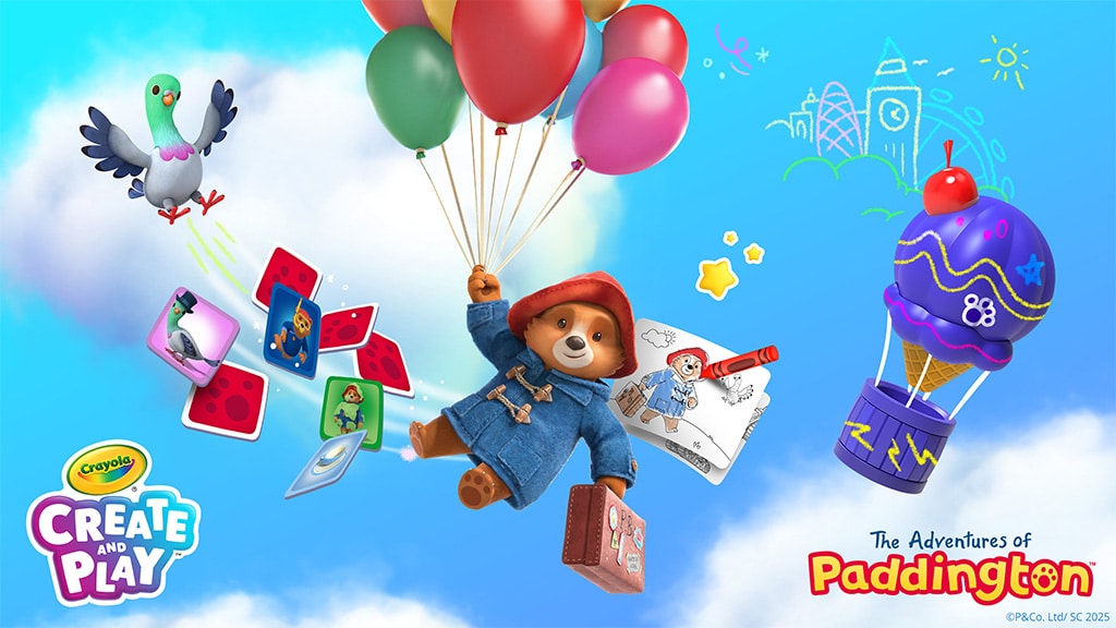 Paddington se va de vacaciones de verano en la aplicación Crayola Create and Play+