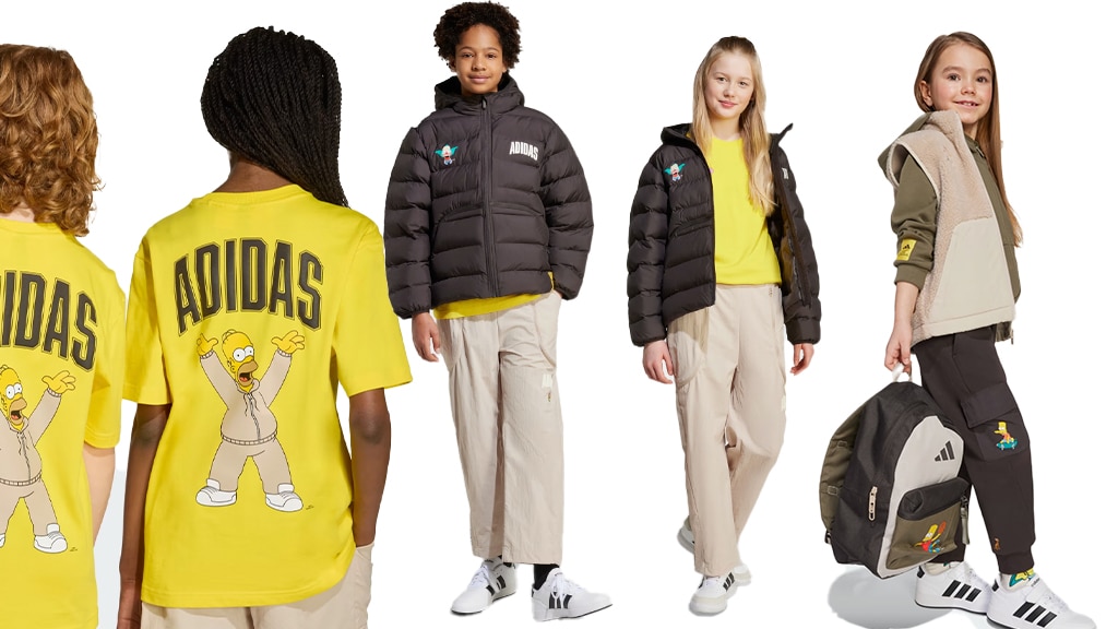 Los niños pueden llevar personajes de Marvel y Los Simpson en la nueva colección de Adidas