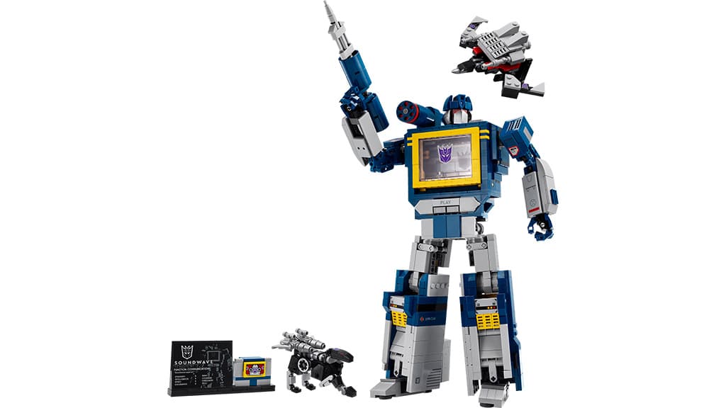 Este robot Soundwave de LEGO Transformers es uno de los sets de construcción más geniales