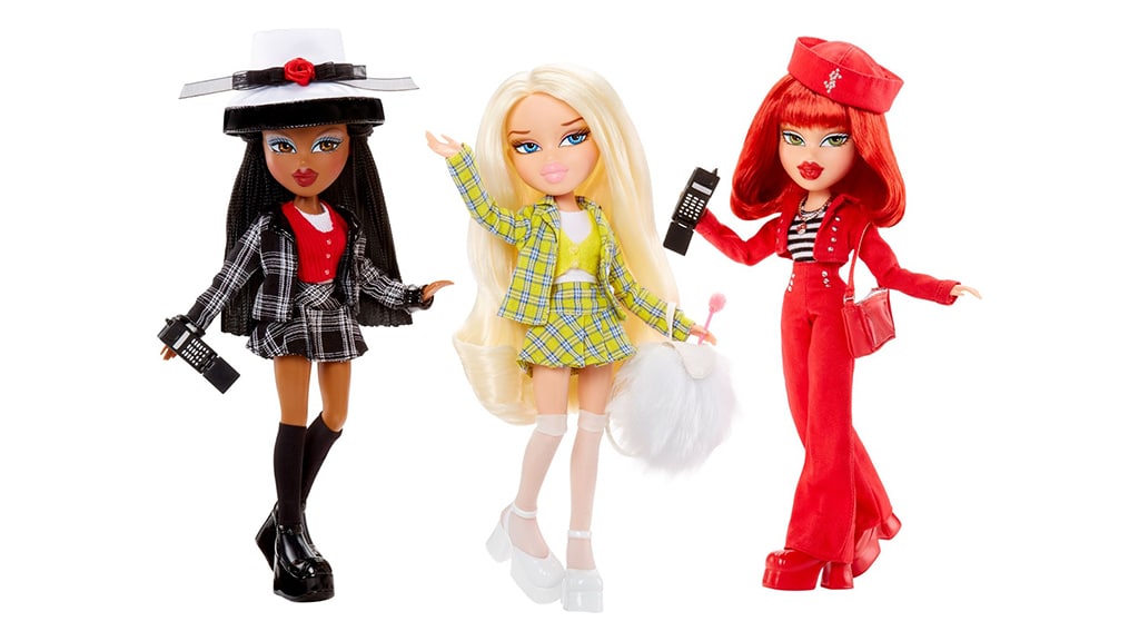 Muestra la moda de los años 90 mientras juegas con las nuevas muñecas Bratz Clueless