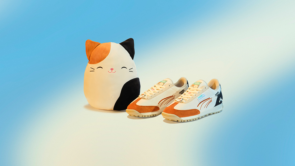 ¡Da un paso audaz en la segunda colección de zapatos temáticos de Squishmallows de PUMA!