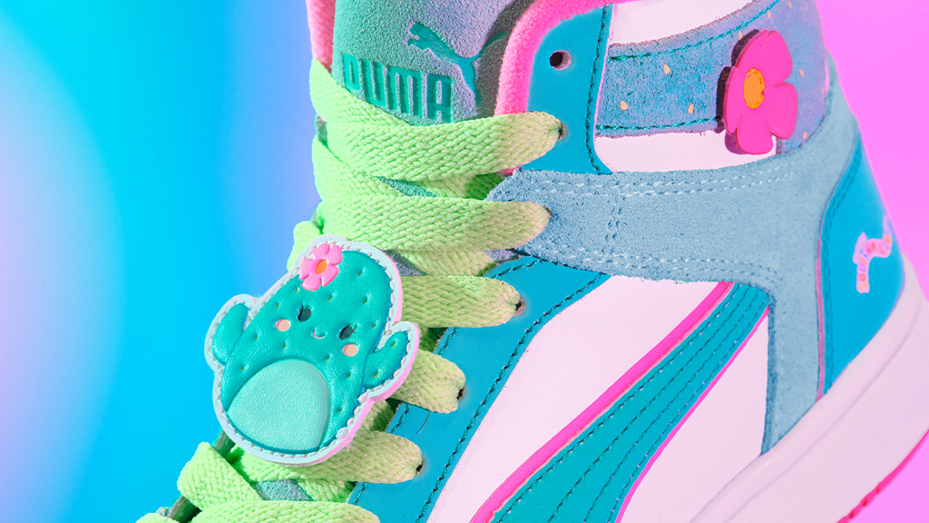 ¡Da un paso audaz en la segunda colección de zapatos temáticos de Squishmallows de PUMA!