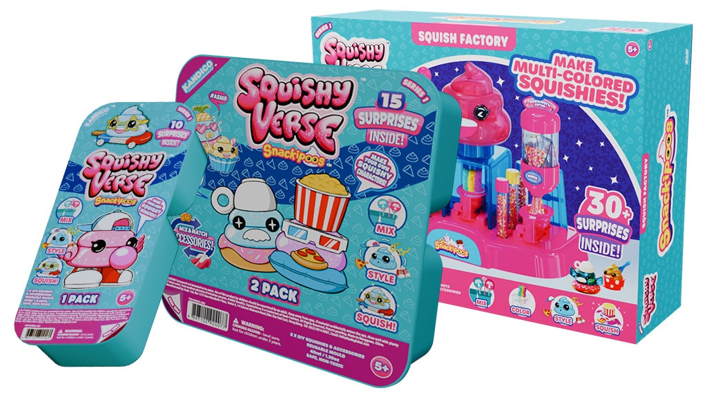 Adorables delicias de Snackipoos de Squishyverse
