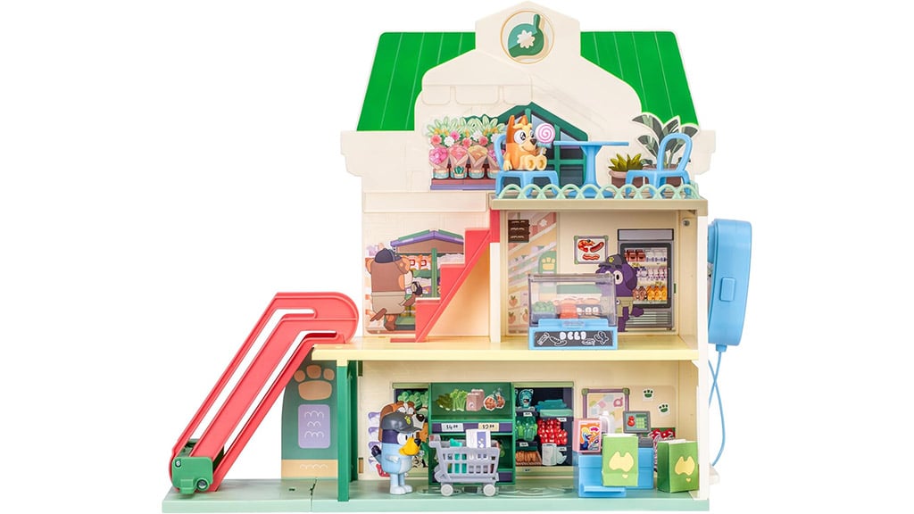 ¡Pon a Bluey en tu carrito de compras con este set de juego de supermercado!