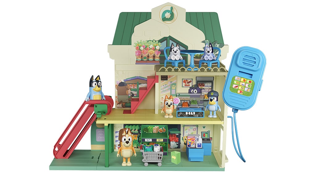 ¡Pon a Bluey en tu carrito de compras con este set de juego de supermercado!