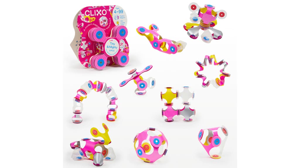 Gira, construye y dobla con los nuevos sets magnéticos de Clixo