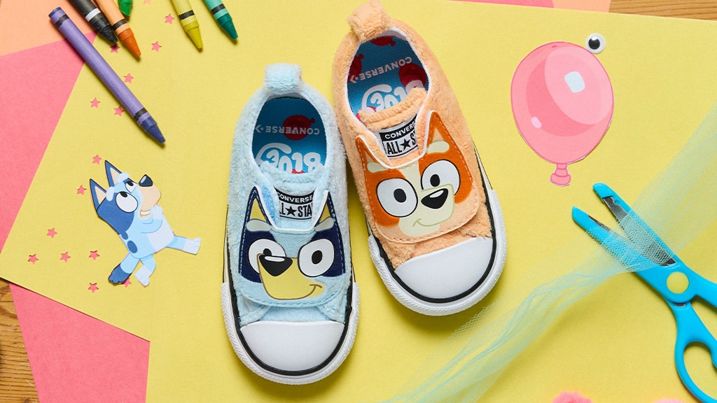 Vive el estilo Heeler con la colección Converse Bluey