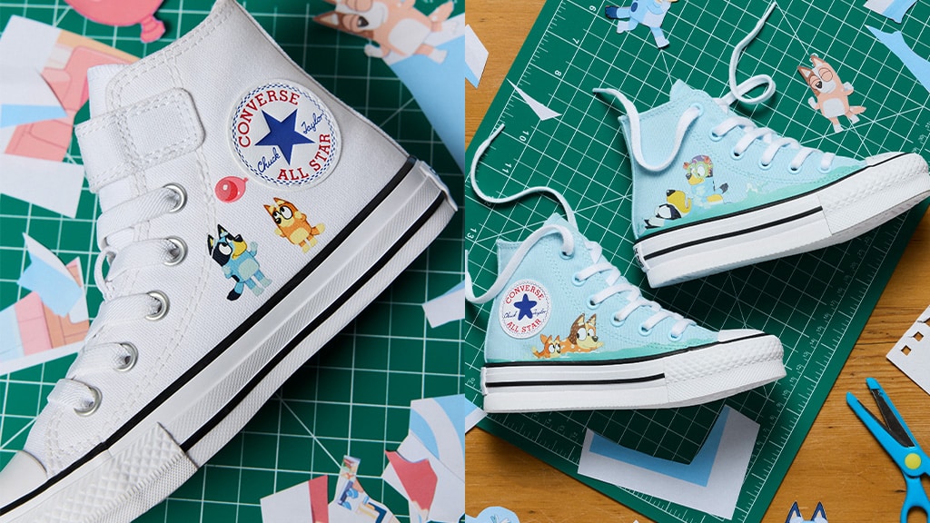 Vive el estilo Heeler con la colección Converse Bluey